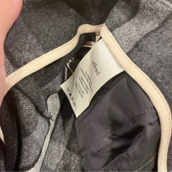 Aritzia Wilfred Chambéry Check Pant in Charcoal/Black - Size 00 - Picture 8 of 14